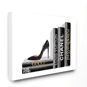 Stupell Home Decor Book Stilletos Canvas Wall Art